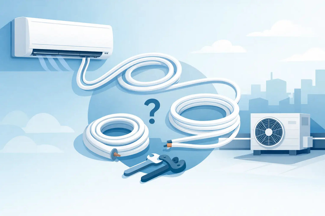 Welke airco koelleiding lengte is verstandig?