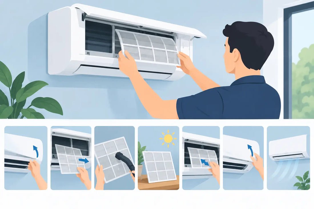 Airco filters veilig vervangen in 7 stappen