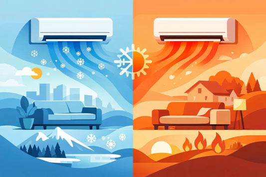 Hoe airco koelen en verwarmen combineert